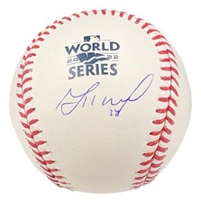 Jose Altuve Houston Astros Signed 2022 World Series Baseball BAS