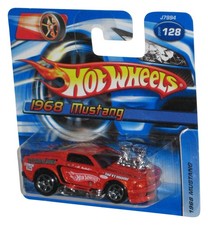 Hot Wheels 1968 Mustang 2006 Mattel Orange Die-cast Toy Car 128 - Short Card Hot Wheels 1968 Mustang 2006 Mattel Orange Die-cast Toy Car 128 - Short Card