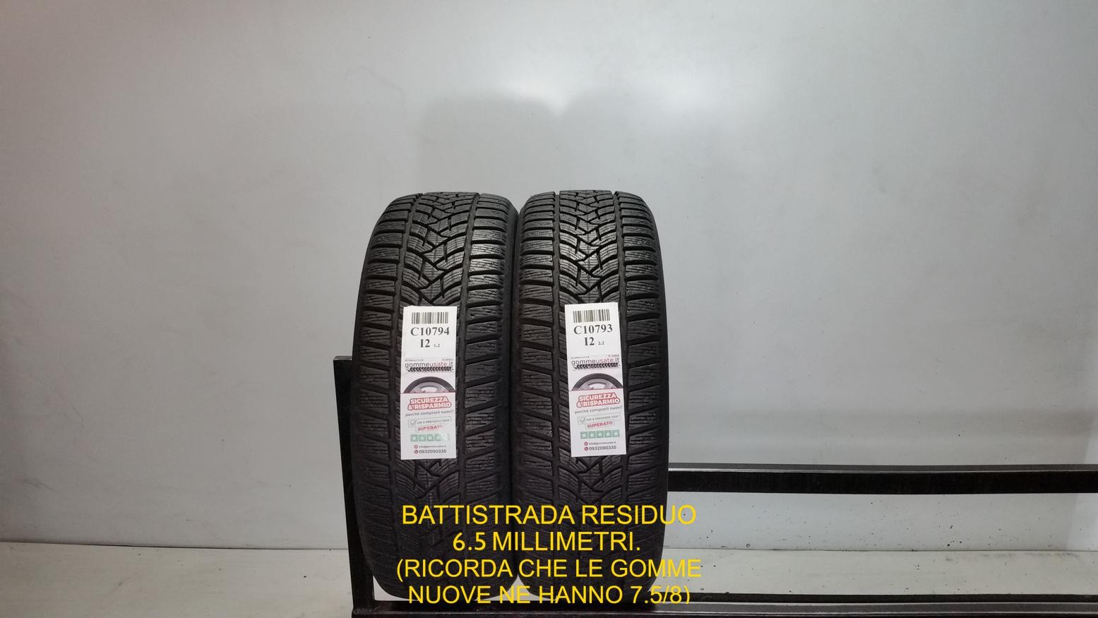 GOMME USATE TERMICHE 205/55R17 95V DUNLOP WINTER SPORT 5 PNEUMATICI C10794