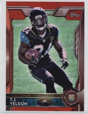 2015 Topps Topps.com Online Exclusive 5x7 Red /25 TJ Yeldon #430 Rookie RC