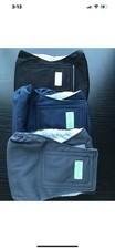 Wegreeco Washable Male Dog Belly Band Diapers 3 Pack Black Blue Gray Sz S Small