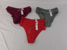 M&S 15pcs Bundle Underwear Green Rib Red Leopard Mesh Pink Floral Lace Miami New