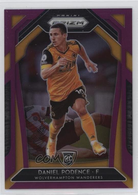 2020 Panini Prizm Premier League Purple 2/99 Daniel Podence #147 Rookie RC 0e3u
