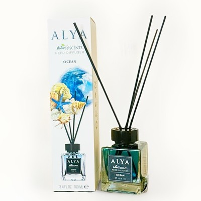 Alya Nature s Scented Reed Diffuser Ocean 3.4 Fl.Oz. 100 Ml