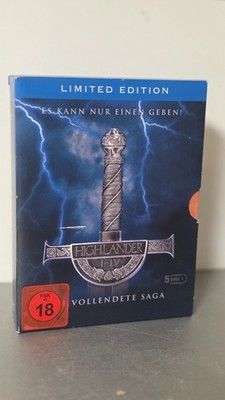 HIGHLANDER 1-4  DIE VOLLENDETE SAGA LIMITED EDITION KLASSIKER FSK 18 SELTEN
