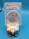 2021 $1 Silver American Eagle Type 2 PCGS MS70 First Strike - Blue Flag Label