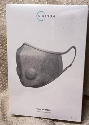 NEW Airinum Urban Air Mask 2.0 Size M Grey Designed in Sweden UM-312 SEALED!