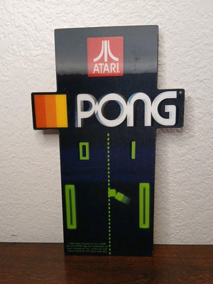 Atari Pong Novelty Wooden Sign 11  x 7  Wall Art 3D Man cave Game Room #90B5