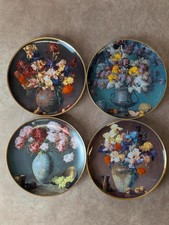 Lot 4 assiettes de collection Franklin Mint – Joe Anna Arnett – Fleurs