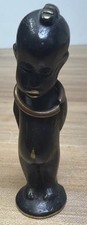 VINTAGE K.HAGENHAUER WIENER WERKSTATTE AFRICAN CHILD BRONZE FIGURE 2.5" tall