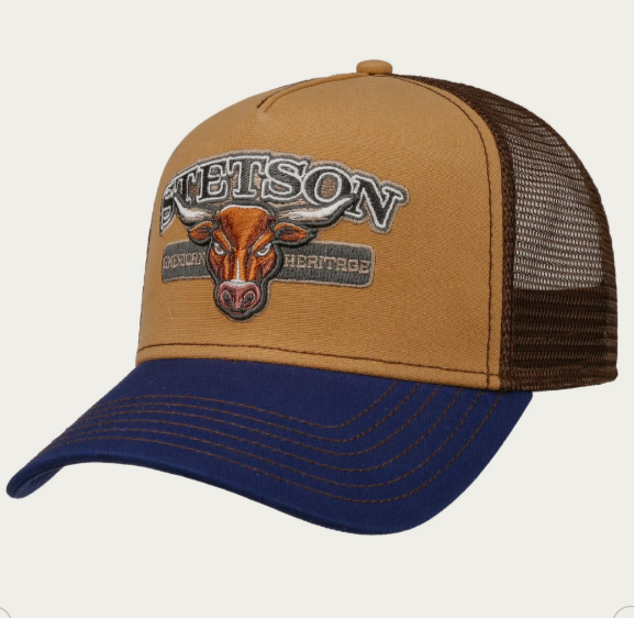 Cappellino Stetson Trucker New Pure Life - mo - 2403019 - beige blu