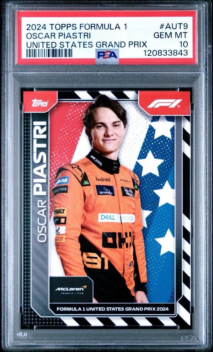 2024 Topps Formula 1 #AUT9 Oscar Piastri — front