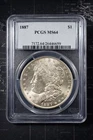 1887 Morgan Silver Dollar $1 PCGS MS64 | Choice Uncirculated | Strong Luster