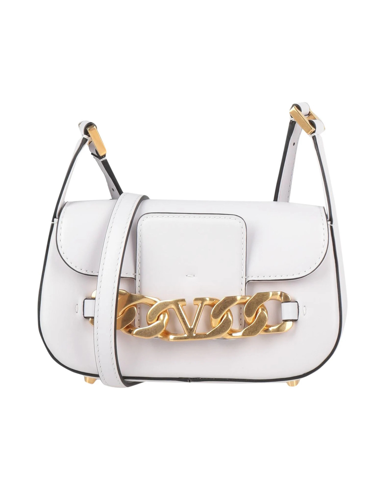 Valentino Garavani - Women - Leather Saddle bag - White 405490₽