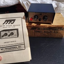 MFJ-202B ANTENNA NOISE BRIDGE Nice Condition UNTESTED with Original Box  Manual