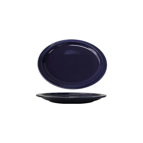 Servizio da tavola internazionale, Inc Cancun blu cobalto 9-3/4" x 7" piatto in ceramica - Foto 1 di 1
