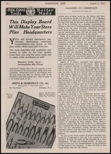 1924 Smith & Hemenway Irvington New Jersey Red Devil Tool Display Board Print Ad