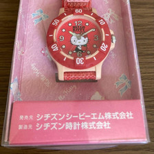 Sanrio Hello Kitty Citizen Collaboration Watch Rare Red Unused Working Condition