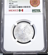 Mexican Libertad MS 69 NGC Certified Silver Bullion Coins for sale
