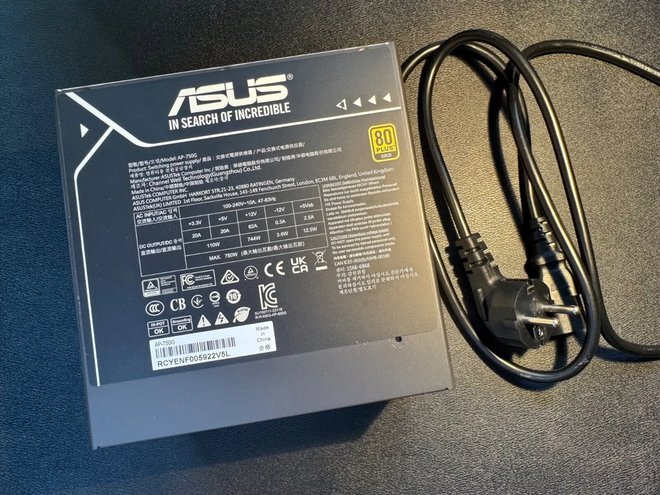 Asus PRIME 750W ATX3.0 Modular 80PLUS Gold PSU / Netzteil - Image 2 of 4