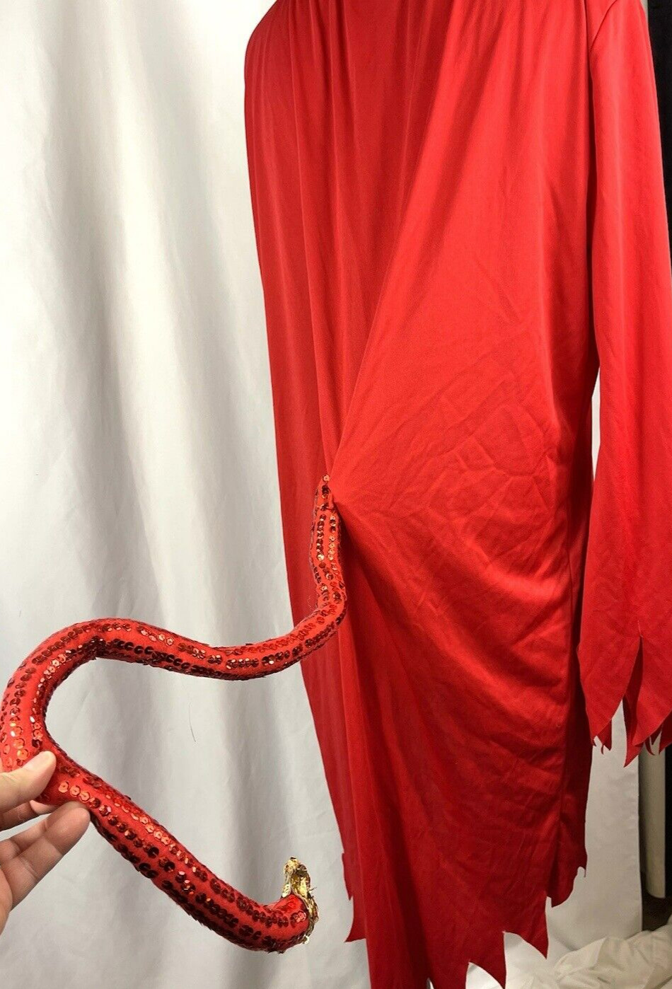 Vintage California Costumes Red Devil Lady Dress … - image 10