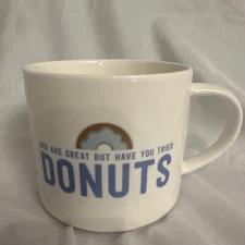 Room Essentials Have You Tried Donuts Porcelain Art Deco Design Coffee Tea Mug