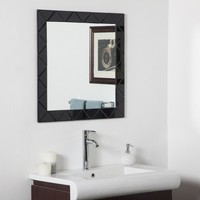 Decor Wonderland Luciano Frameless Black Wall Mirror - 28w X 28h In., Mirrored on sale Decor Wonderland Luciano Frameless Black Wall Mirror - 28w X 28h In., Mirrored on sale