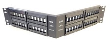 NEW TE Connectivity AMP Cat6A 48-port 19" Angled Patch Panel 2U 2111573-1 48P