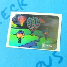 Vintage Trend Holographic Hot Air Balloon Sticker Style 2