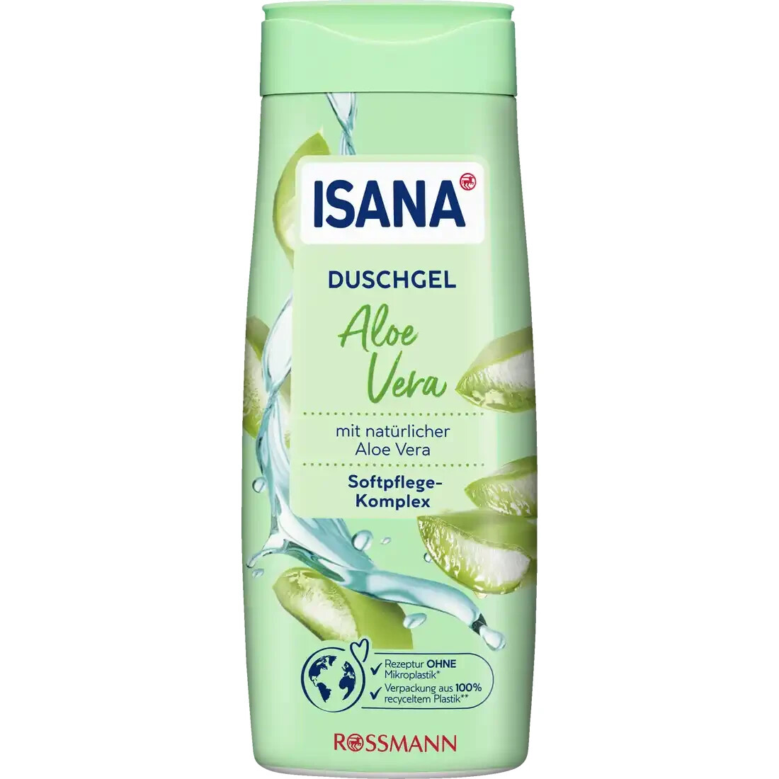 6 x 300 ml | Isana Duschgel Aloe Vera frische Haut Softpflege Komplex Vegan  | eBay.de
