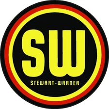 #625 (2) 3.5" Stewart Warner Repro Sponsor Vintage Decal Sticker LAMINATED