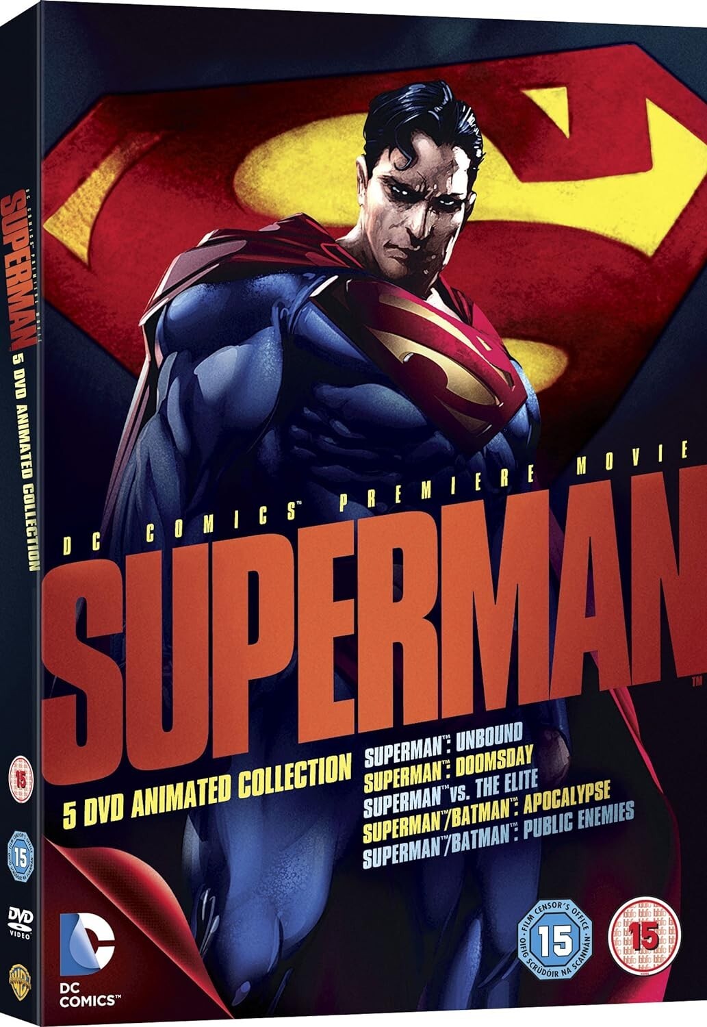 DC: SUPERMAN - 5 DVD ANIMATED SERIES (DVD) NEW SEALED + Slipcase