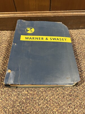 Genuine Original Warner Swasey R300 Truck Service shop Manual