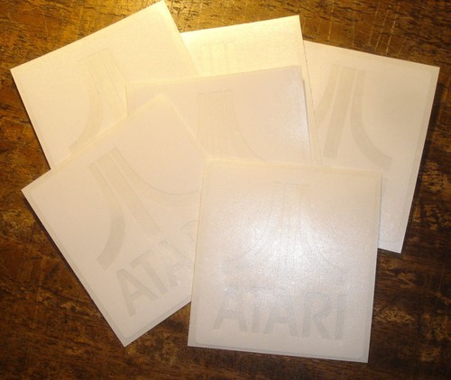 Atari cut vinyl sticker - White - (Console Game MAME retropi emulator retro) - Picture 4 of 4