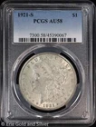 1921-S Morgan Silver Dollar PCGS AU 58