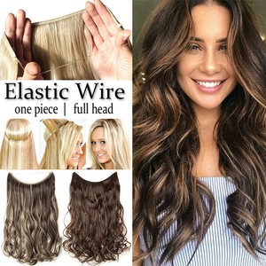 Hidden Invisible Wire Hairpiece Secret Miracle Straight Curly Hair