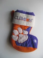 NWT Clemson University 10" Christmas Stocking