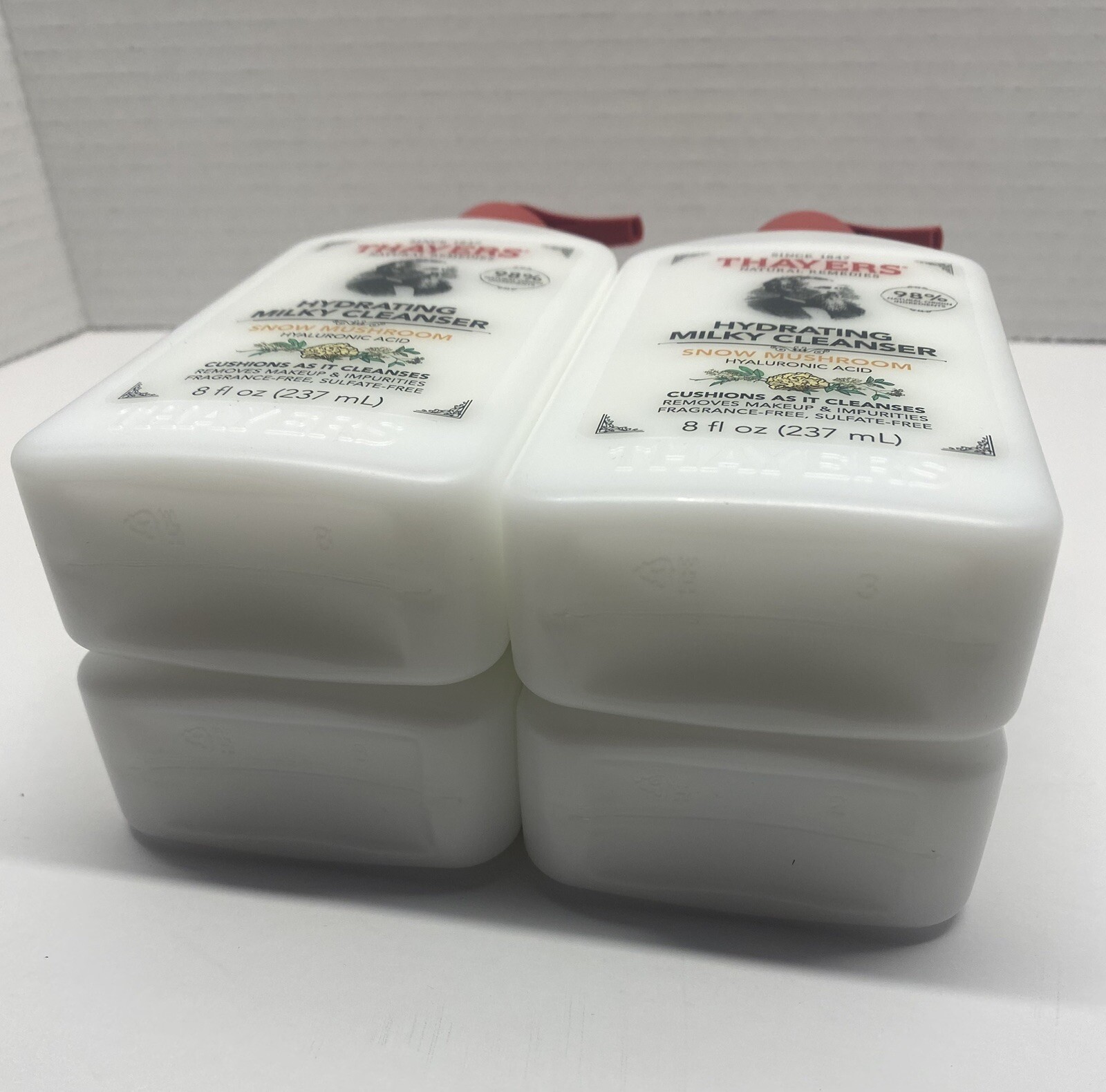 4X-THAYERS Snow Mushroom Hydrating Milky Facial Cleanser W/Hyaluronic Acid-8oz