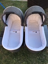 Navicelle Gemellare neonato VALCO BABY - Usate Come Nuove - Colore Grigio