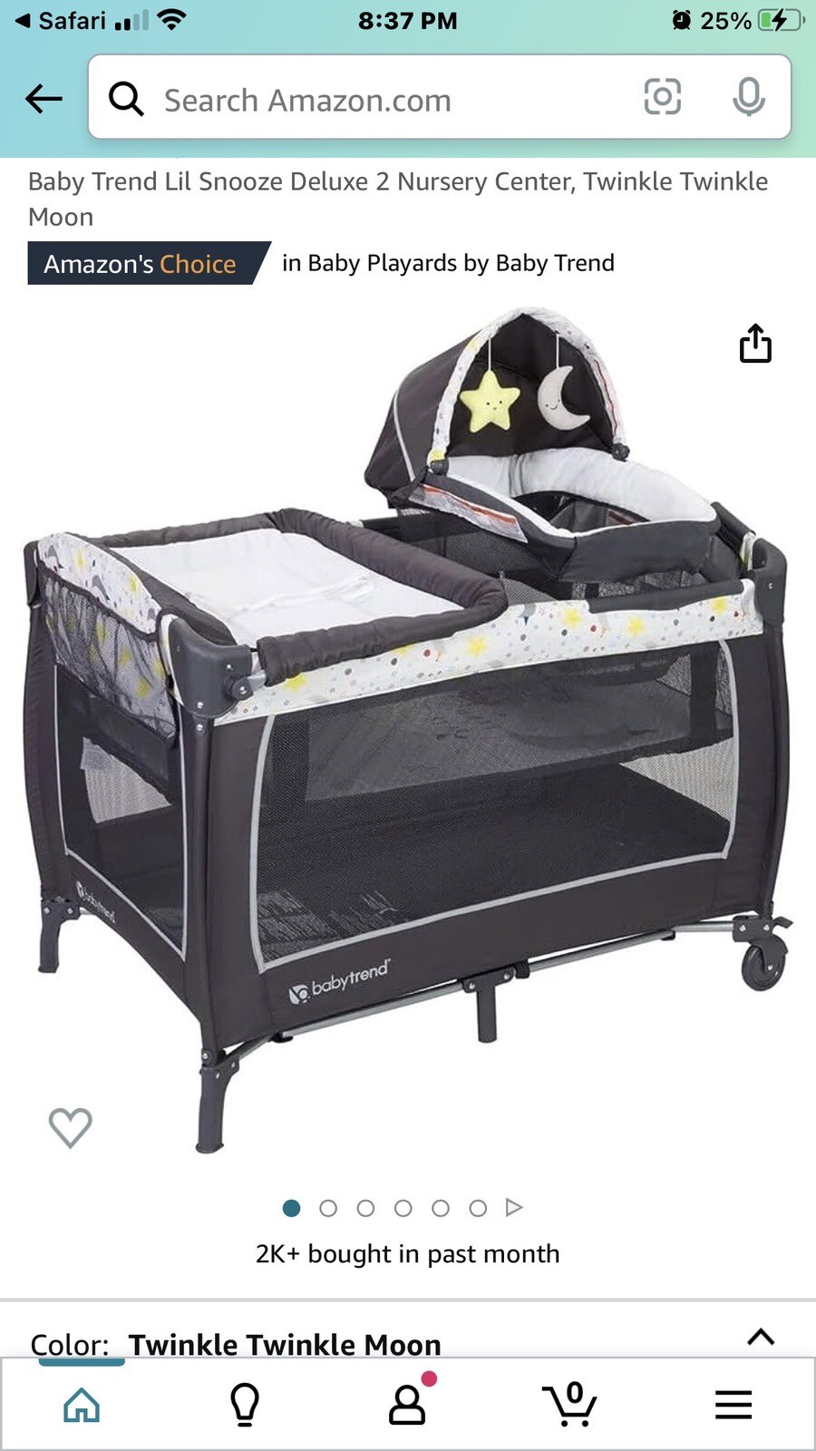 Baby Trend Lil Snooze Deluxe Pack N Play With Changing Table and