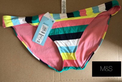 Lollipop rosa Marks & and Spencer M&S Strand Bikinihose Bademode Übergröße