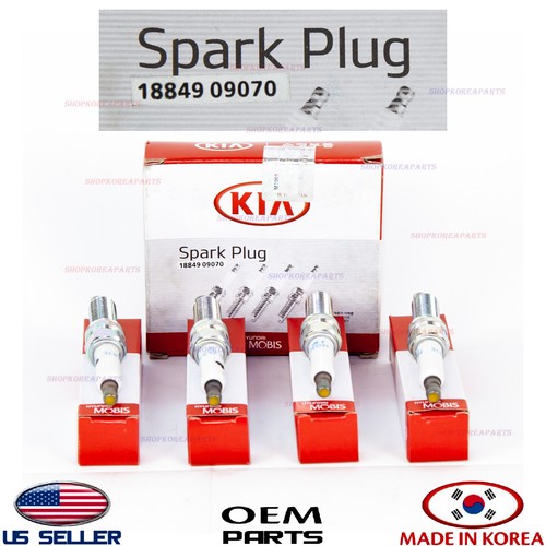 Genuine Spark Plugs Set 4 pcs OEM Sonata HYBRID 201619 Optima HYBRID