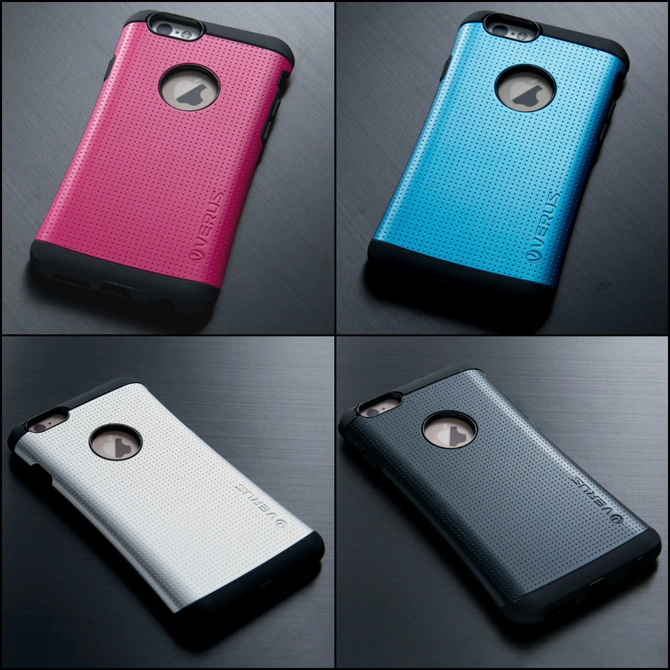 Funda Doble Capa iPhone 5 s SE 6 Plus Protección contra Caídas Agarre Delgado + Vidrio Templado Foto 2 de 2