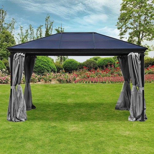 Gartenzelt Partyzelt Pavillon Gartenpavillon Aluminium Polycarbonat Taneo 3x4 m - Bild 4 von 13