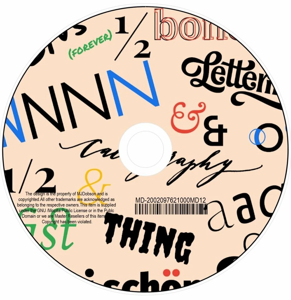 Fonts 120,000 Royalty-Free Fonts DVD | Design & Artwork for Word & Presentations - Image 2 of 4