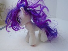 7" Rarity Sparkle My Little Pony Rarity Stuffed Plush 2014 Hasbro brush hair
