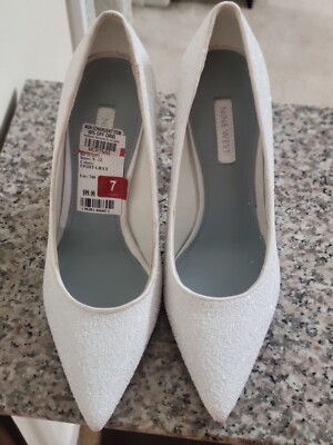 Nine West Womens Fresh P3 Slip-On Man Made Glitter Pumps