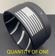 "Comet-F" Black End Cap Fits Tab Performance / Exhaust Muffler Tip fits on 4.5" 