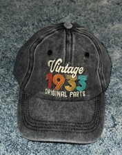 VINTAGE 1933 Original Parts Embroidered Hat C...