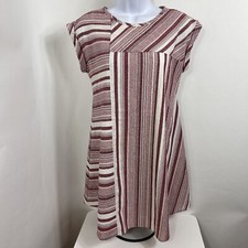 Altar'd State Mini Dress Women's XS A-Line Striped Short Sleeve Above Knee Lined
